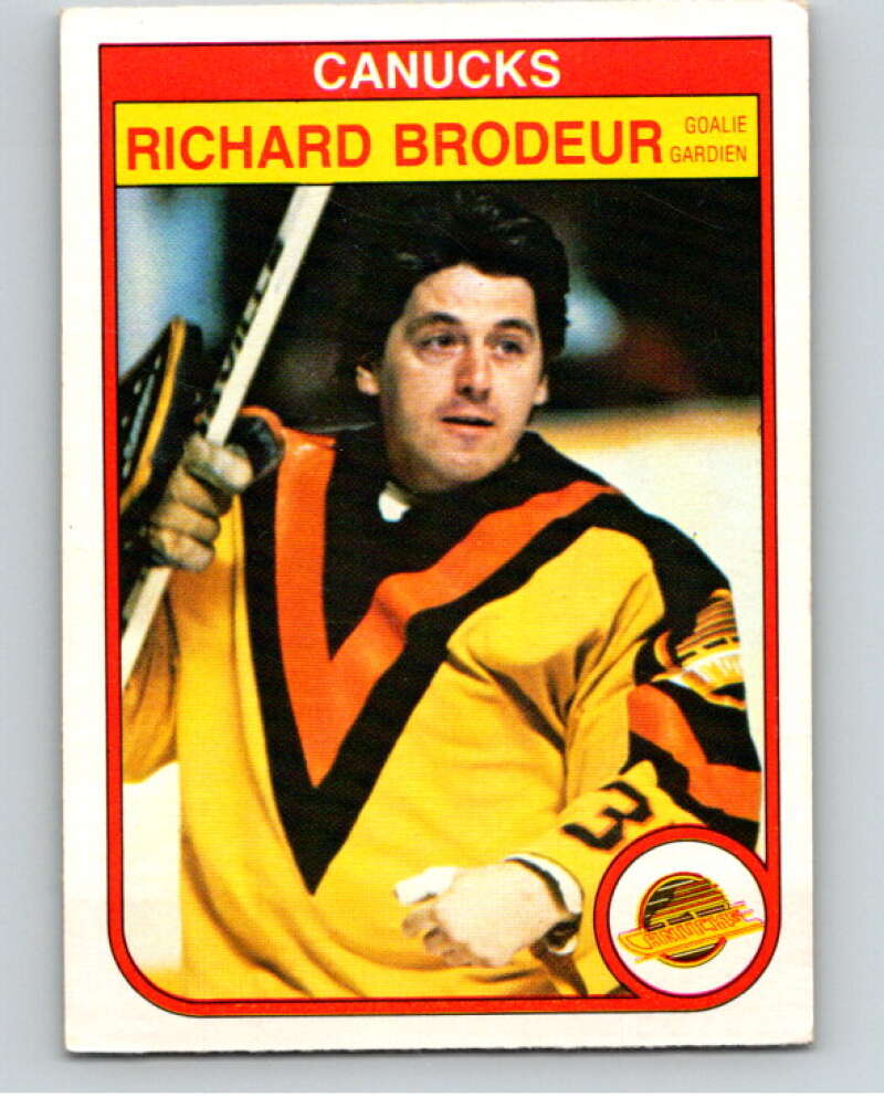 1982-83 O-Pee-Chee #339 Richard Brodeur Vancouver Canucks V59477 Image 1