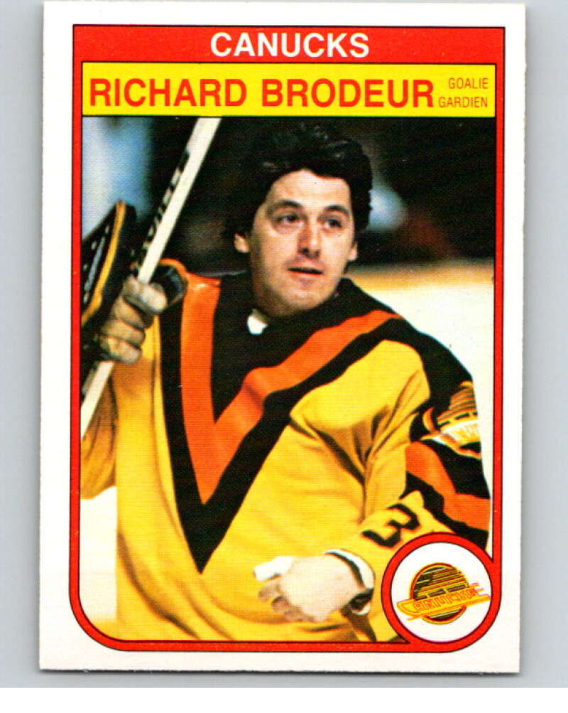 1982-83 O-Pee-Chee #339 Richard Brodeur Vancouver Canucks V59478 Image 1