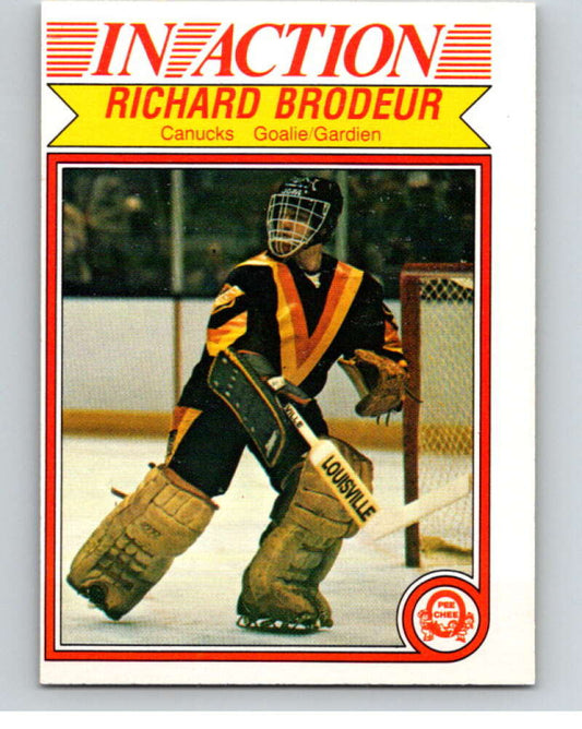 1982-83 O-Pee-Chee #340 Richard Brodeur IA  Vancouver Canucks  V59483 Image 1