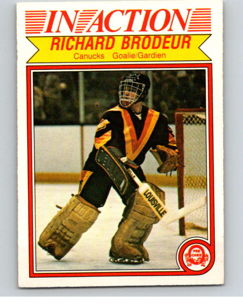 1982-83 O-Pee-Chee #340 Richard Brodeur IA Vancouver Canucks V59485 Image 1