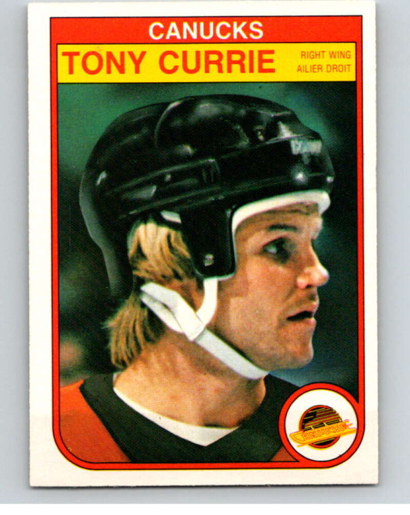 1982-83 O-Pee-Chee #341 Tony Currie Vancouver Canucks V59491 Image 1