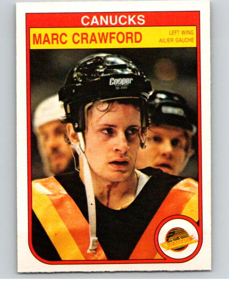 1982-83 O-Pee-Chee #342 Marc Crawford RC Rookie Vancouver Canucks V59494 Image 1