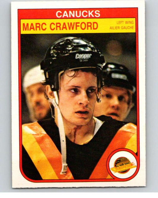 1982-83 O-Pee-Chee #342 Marc Crawford  RC Rookie Vancouver Canucks  V59494 Image 1