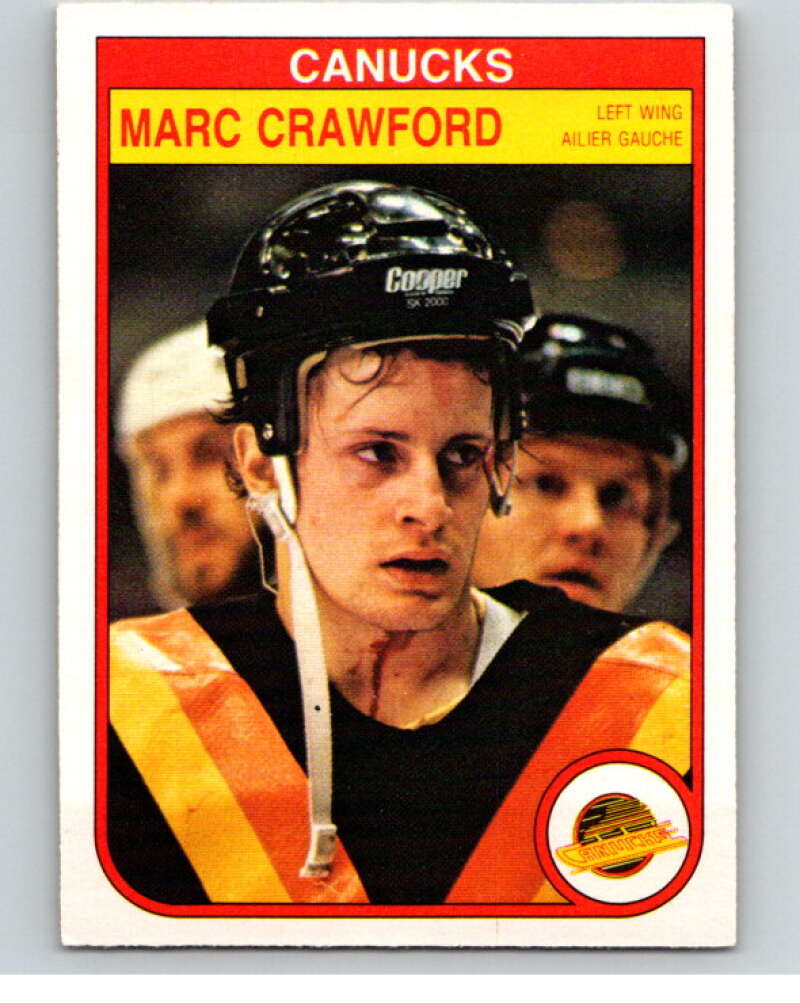 1982-83 O-Pee-Chee #342 Marc Crawford RC Rookie Vancouver Canucks V59495 Image 1