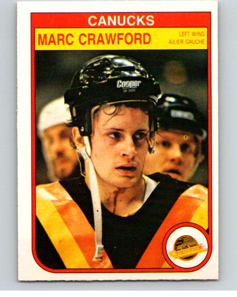 1982-83 O-Pee-Chee #342 Marc Crawford RC Rookie Vancouver Canucks V59496 Image 1