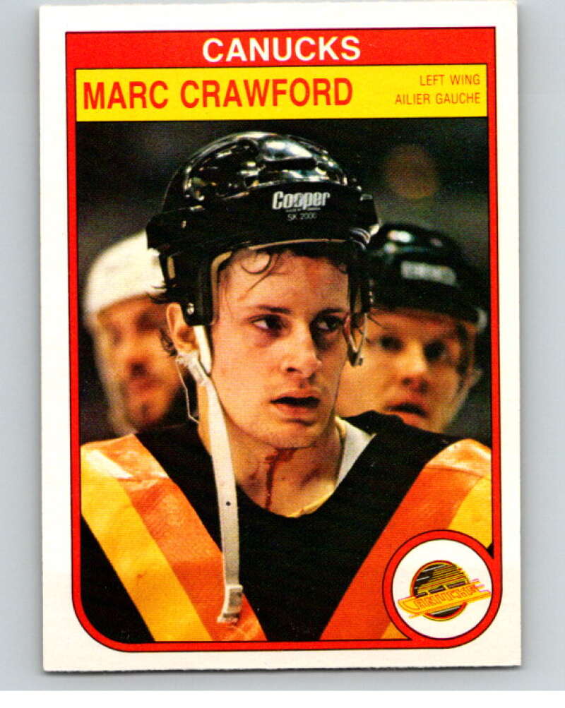 1982-83 O-Pee-Chee #342 Marc Crawford RC Rookie Vancouver Canucks V59497 Image 1