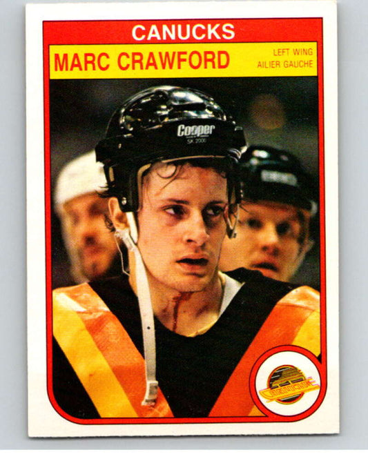 1982-83 O-Pee-Chee #342 Marc Crawford  RC Rookie Vancouver Canucks  V59497 Image 1