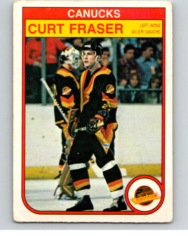 1982-83 O-Pee-Chee #343 Curt Fraser Vancouver Canucks V59498 Image 1