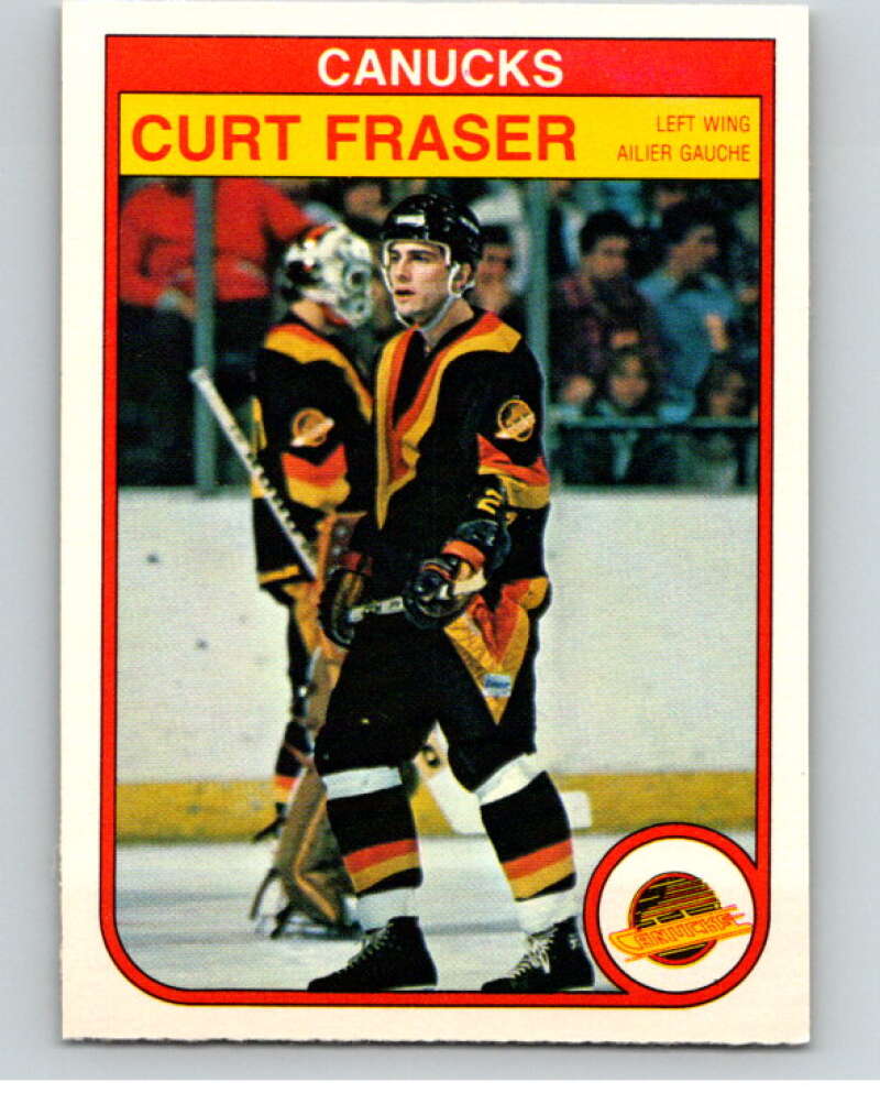 1982-83 O-Pee-Chee #343 Curt Fraser Vancouver Canucks V59499 Image 1