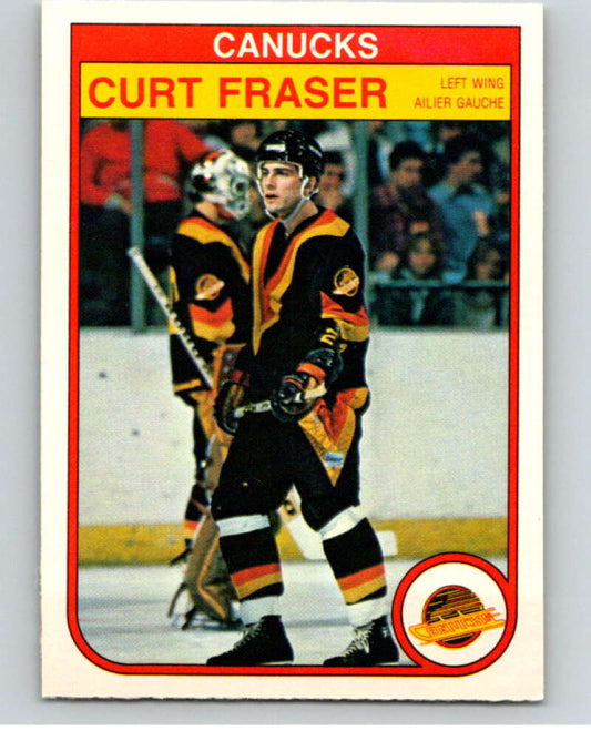 1982-83 O-Pee-Chee #343 Curt Fraser  Vancouver Canucks  V59499 Image 1