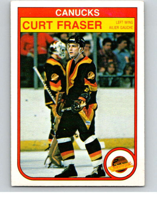 1982-83 O-Pee-Chee #343 Curt Fraser  Vancouver Canucks  V59500 Image 1