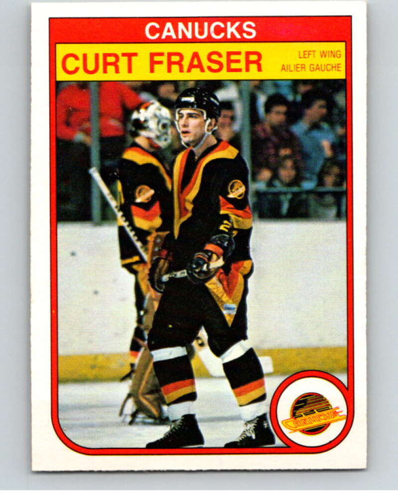 1982-83 O-Pee-Chee #343 Curt Fraser Vancouver Canucks V59501 Image 1