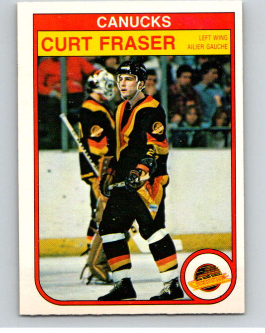 1982-83 O-Pee-Chee #343 Curt Fraser  Vancouver Canucks  V59502 Image 1