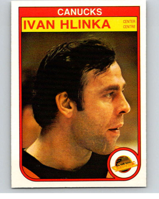 1982-83 O-Pee-Chee #346 Ivan Hlinka UER  RC Rookie Vancouver Canucks  V59530 Image 1