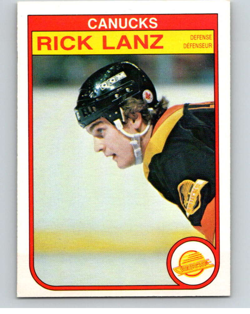 1982-83 O-Pee-Chee #348 Rick Lanz Vancouver Canucks V59538 Image 1