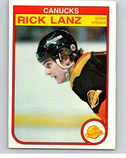 1982-83 O-Pee-Chee #348 Rick Lanz  Vancouver Canucks  V59539 Image 1