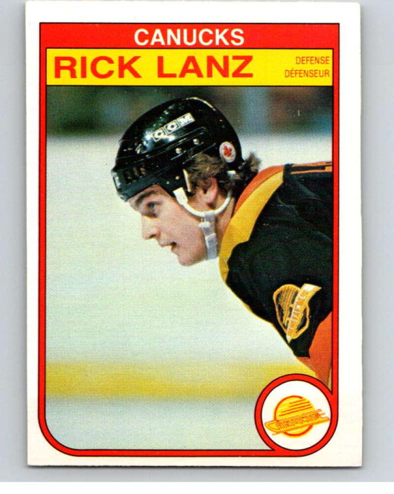 1982-83 O-Pee-Chee #348 Rick Lanz Vancouver Canucks V59540 Image 1