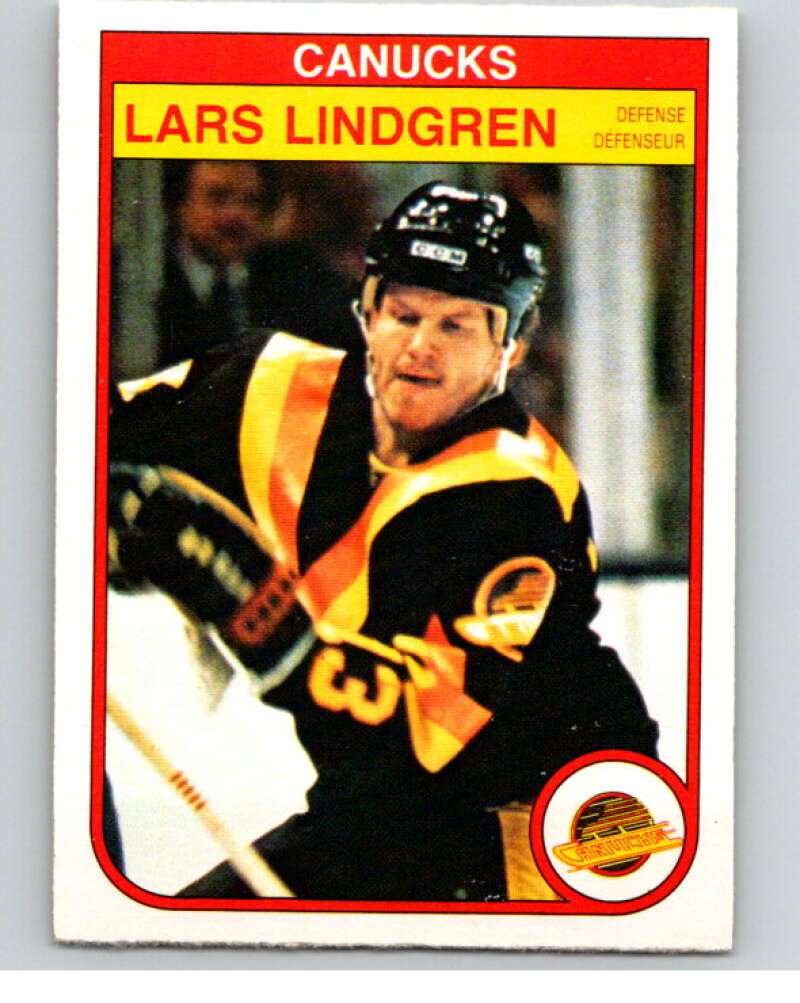 1982-83 O-Pee-Chee #349 Lars Lindgren Vancouver Canucks V59542 Image 1