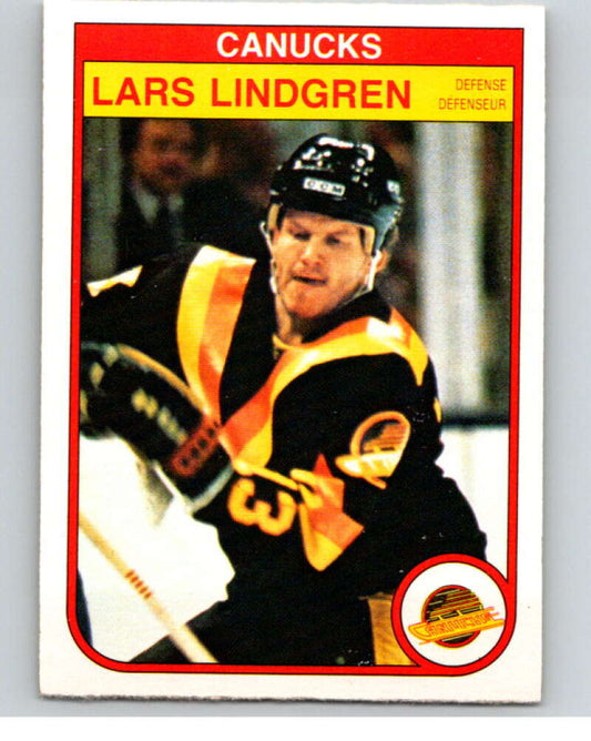 1982-83 O-Pee-Chee #349 Lars Lindgren  Vancouver Canucks  V59542 Image 1