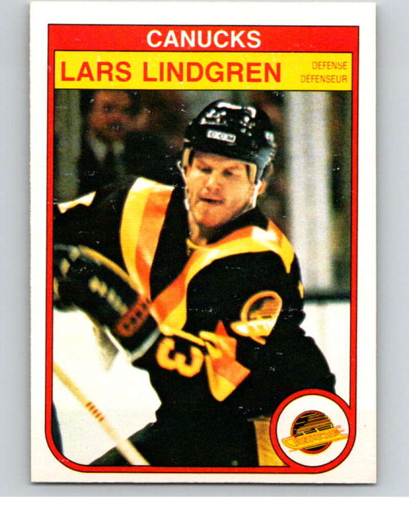 1982-83 O-Pee-Chee #349 Lars Lindgren Vancouver Canucks V59543 Image 1