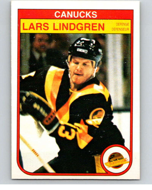 1982-83 O-Pee-Chee #349 Lars Lindgren  Vancouver Canucks  V59543 Image 1