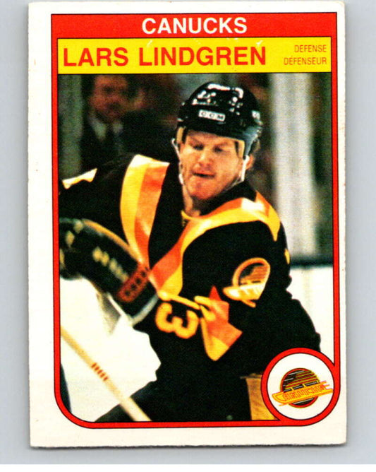 1982-83 O-Pee-Chee #349 Lars Lindgren  Vancouver Canucks  V59544 Image 1