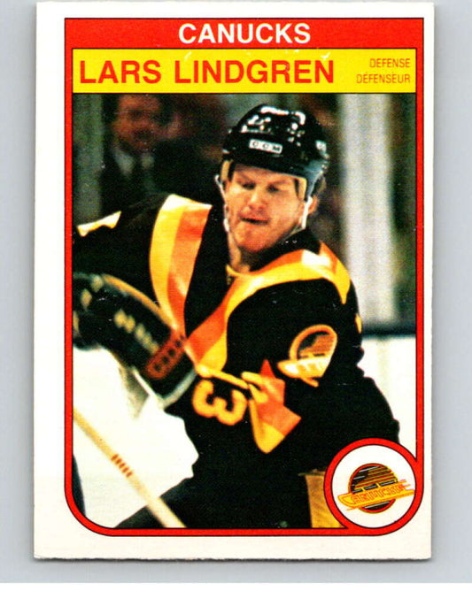 1982-83 O-Pee-Chee #349 Lars Lindgren  Vancouver Canucks  V59545 Image 1