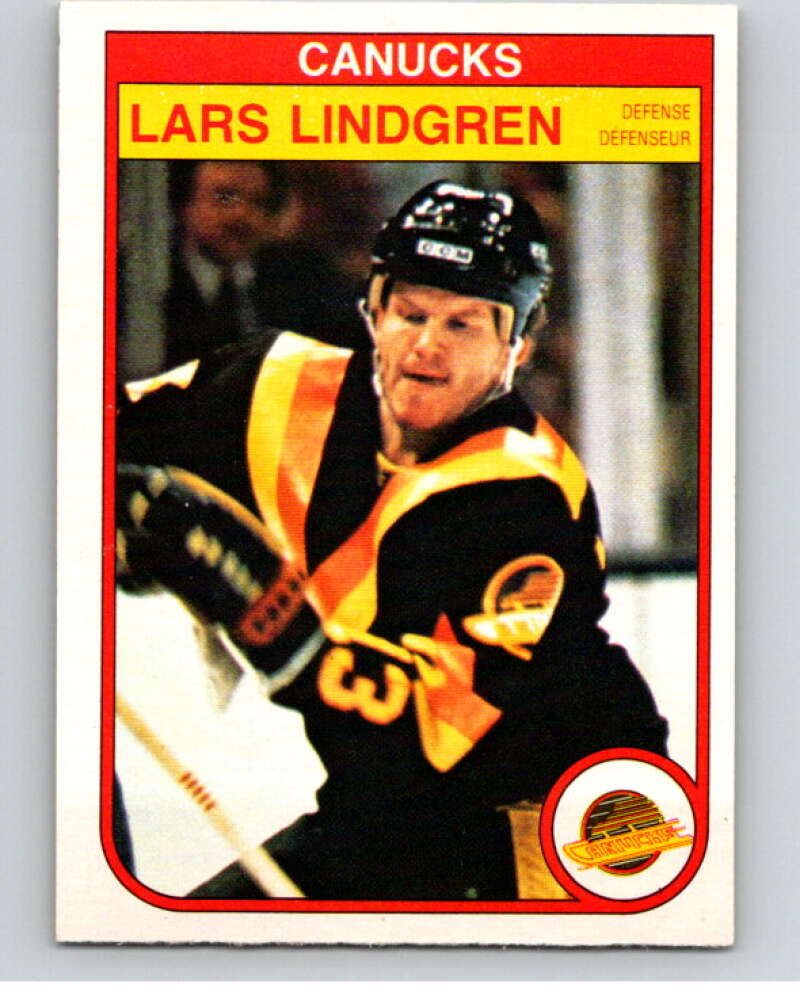 1982-83 O-Pee-Chee #349 Lars Lindgren Vancouver Canucks V59546 Image 1
