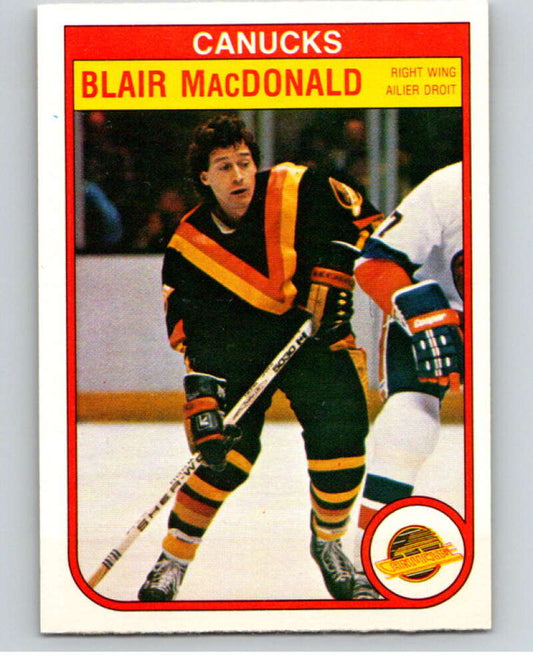 1982-83 O-Pee-Chee #350 Blair MacDonald  Vancouver Canucks  V59547 Image 1