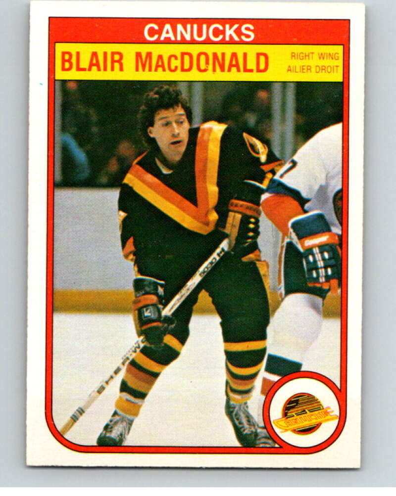 1982-83 O-Pee-Chee #350 Blair MacDonald Vancouver Canucks V59548 Image 1
