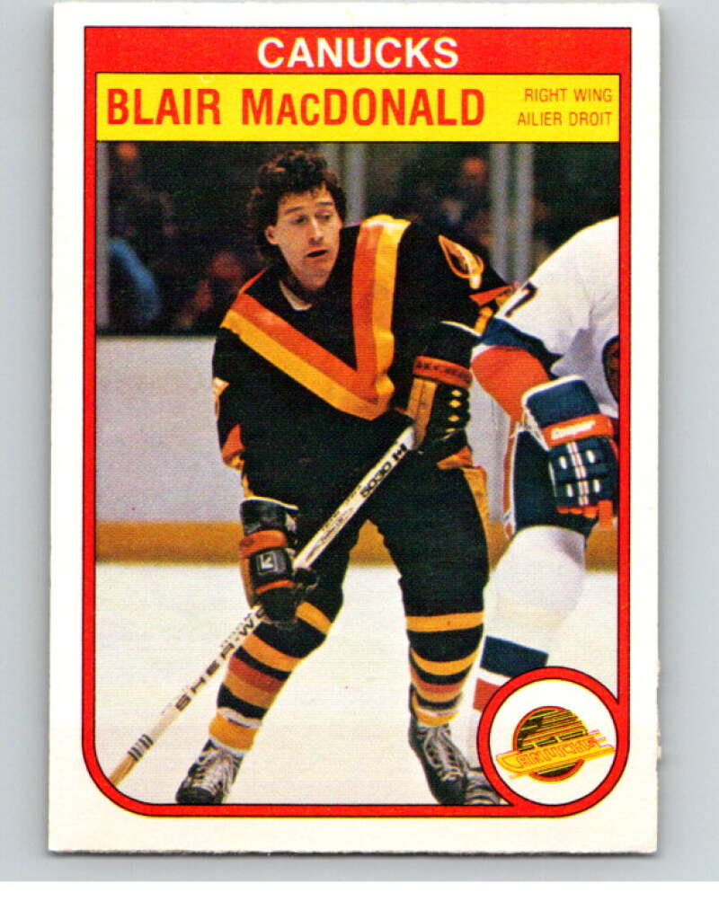 1982-83 O-Pee-Chee #350 Blair MacDonald Vancouver Canucks V59549 Image 1