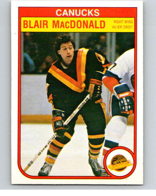 1982-83 O-Pee-Chee #350 Blair MacDonald  Vancouver Canucks  V59550 Image 1