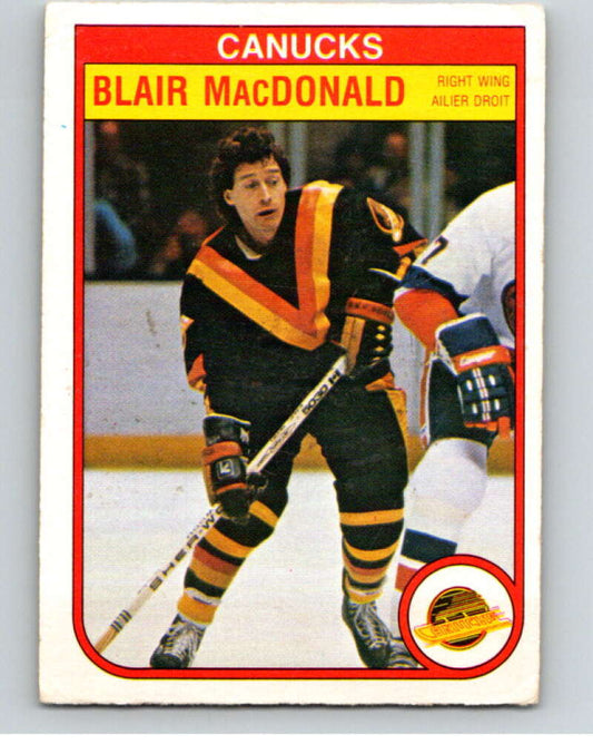 1982-83 O-Pee-Chee #350 Blair MacDonald  Vancouver Canucks  V59551 Image 1
