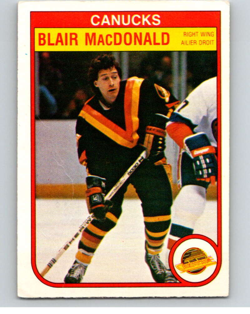 1982-83 O-Pee-Chee #350 Blair MacDonald Vancouver Canucks V59552 Image 1