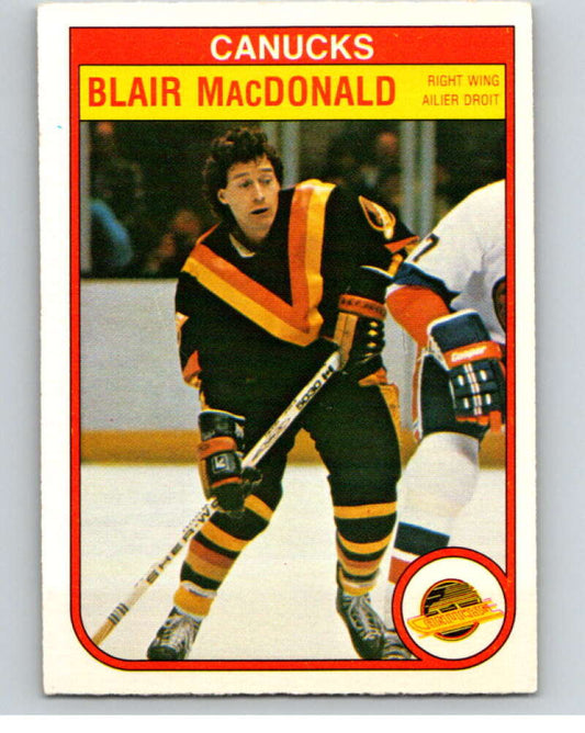 1982-83 O-Pee-Chee #350 Blair MacDonald  Vancouver Canucks  V59553 Image 1