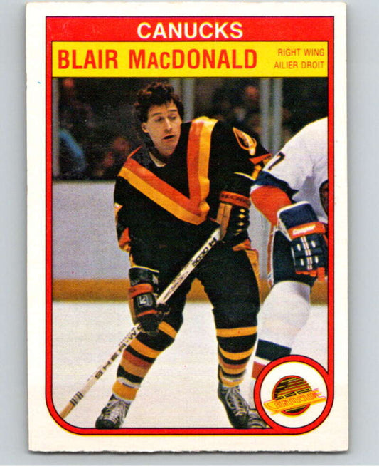 1982-83 O-Pee-Chee #350 Blair MacDonald  Vancouver Canucks  V59554 Image 1