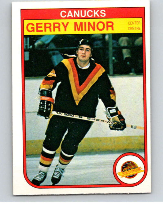1982-83 O-Pee-Chee #352 Gerry Minor  Vancouver Canucks  V59559 Image 1