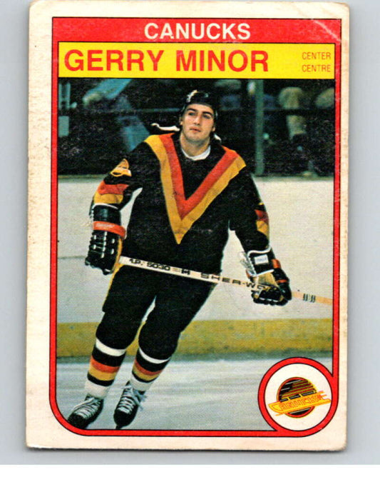 1982-83 O-Pee-Chee #352 Gerry Minor  Vancouver Canucks  V59561 Image 1