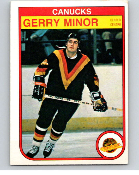 1982-83 O-Pee-Chee #352 Gerry Minor  Vancouver Canucks  V59563 Image 1