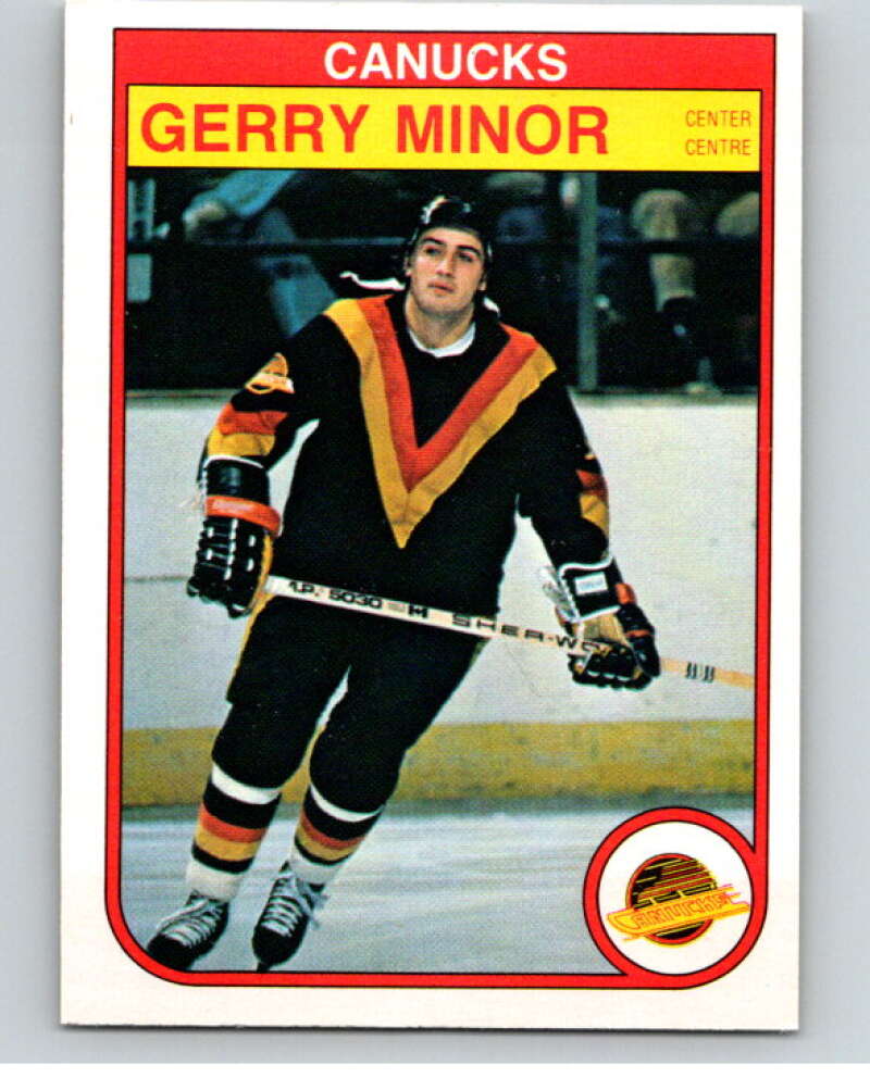 1982-83 O-Pee-Chee #352 Gerry Minor Vancouver Canucks V59564 Image 1