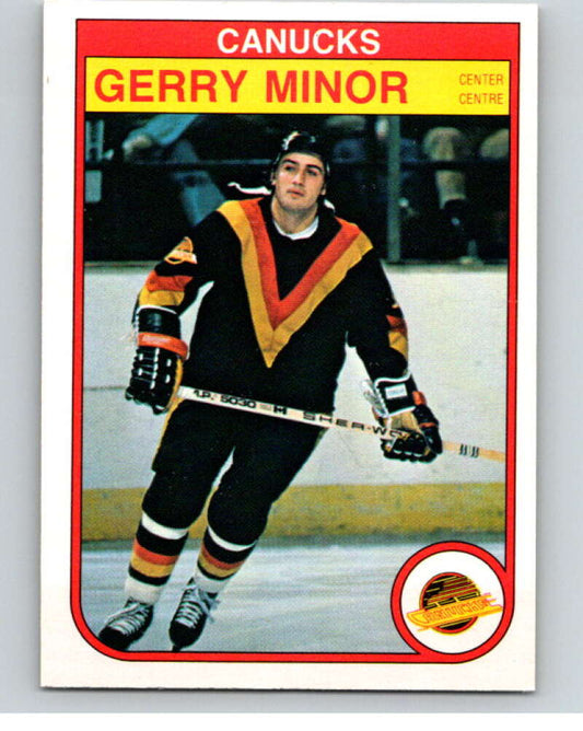 1982-83 O-Pee-Chee #352 Gerry Minor  Vancouver Canucks  V59564 Image 1