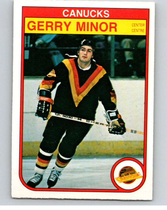1982-83 O-Pee-Chee #352 Gerry Minor  Vancouver Canucks  V59565 Image 1