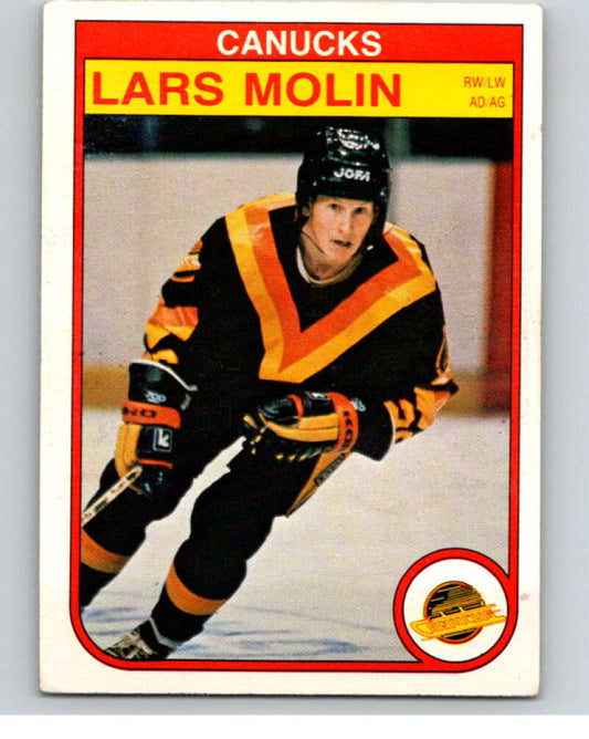 1982-83 O-Pee-Chee #353 Lars Molin  RC Rookie Vancouver Canucks  V59577 Image 1