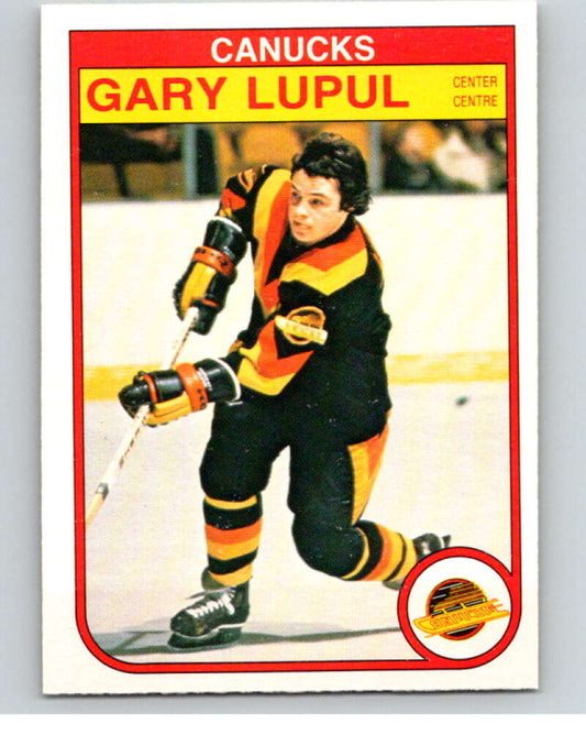 1982-83 O-Pee-Chee #354 Gary Lupul  RC Rookie Vancouver Canucks  V59580 Image 1
