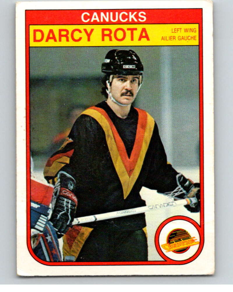 1982-83 O-Pee-Chee #355 Darcy Rota Vancouver Canucks V59586 Image 1