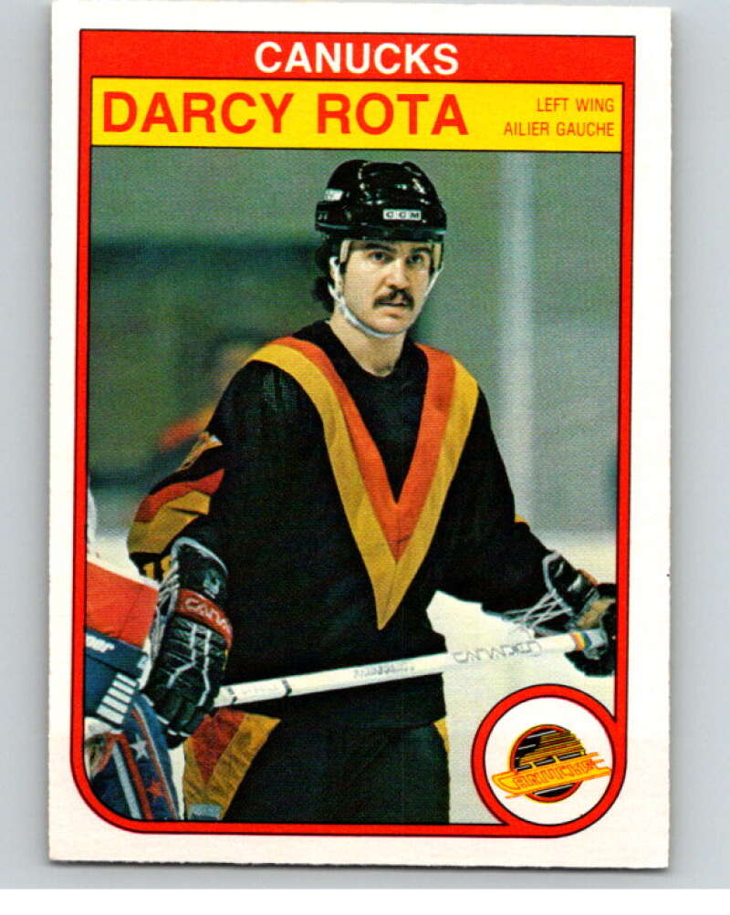 1982-83 O-Pee-Chee #355 Darcy Rota Vancouver Canucks V59588 Image 1