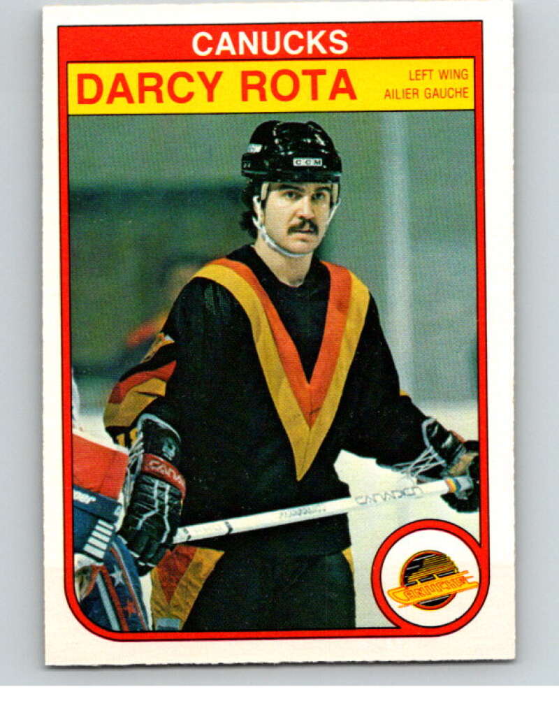1982-83 O-Pee-Chee #355 Darcy Rota Vancouver Canucks V59589 Image 1