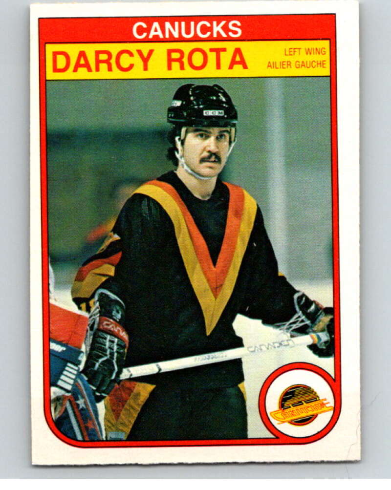 1982-83 O-Pee-Chee #355 Darcy Rota Vancouver Canucks V59591 Image 1