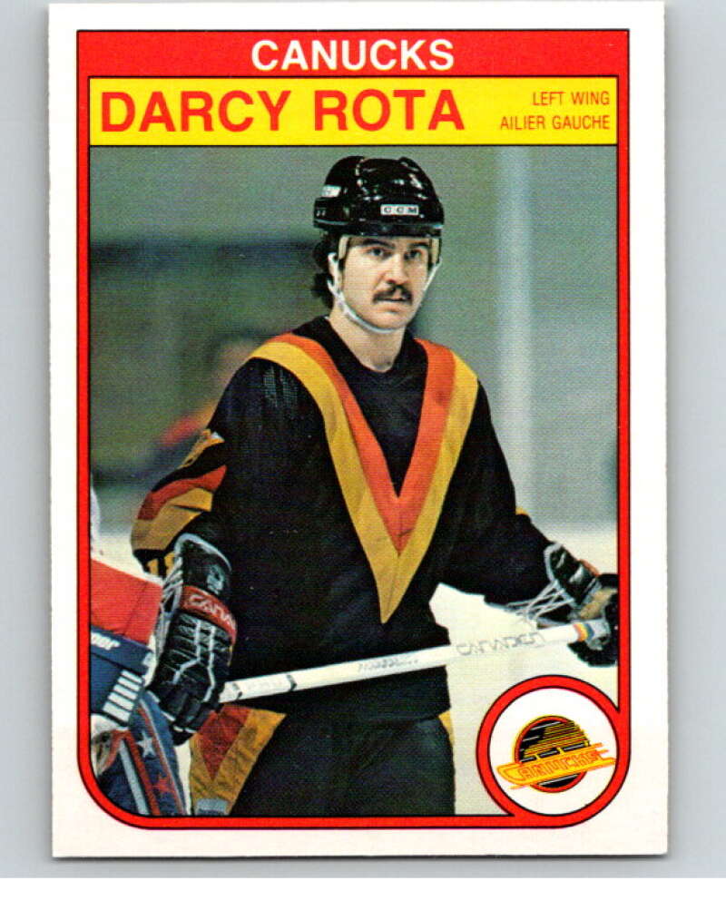 1982-83 O-Pee-Chee #355 Darcy Rota Vancouver Canucks V59592 Image 1