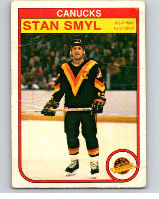 1982-83 O-Pee-Chee #356 Stan Smyl  Vancouver Canucks  V59598 Image 1